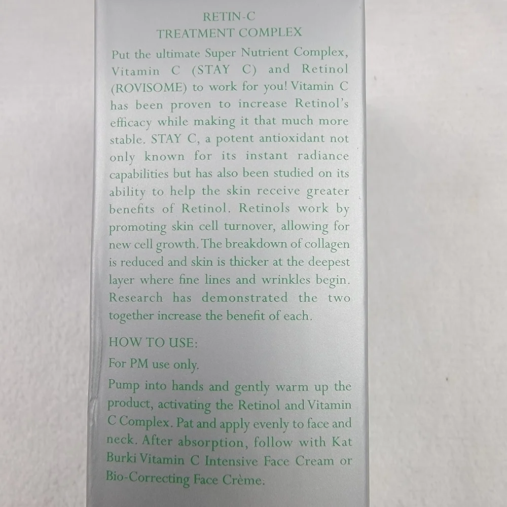NWT Kat‎ Burki reversal retin-C treatment complex 30ml 1 fl oz
